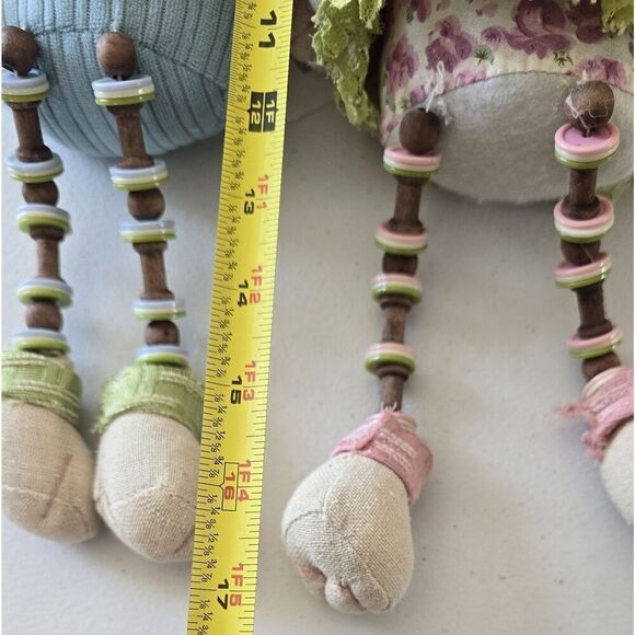 Pier 1 Mr & Mrs Peter Cottontail Easter Bunny Rabbit Shelf Sitter Plush Pier One - Picture 10 of 10